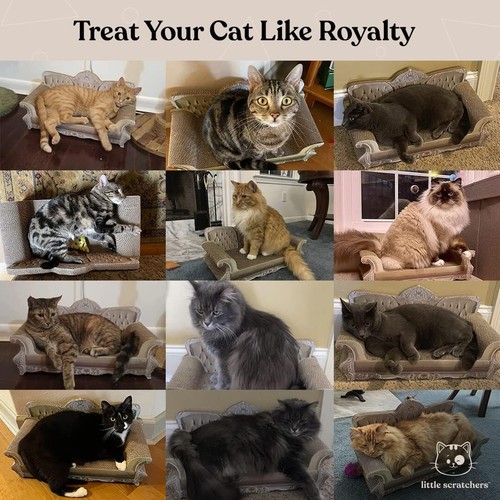 Sofá rascador para gatos grueso gato rascador cartón sofá cama de salón para gatos - Imagen 11 de 11