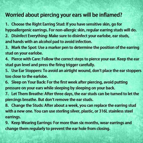 Self Ear Piercing Gun Kit-Professional Salon and Home Use Peircings Gun Tools Ki - Picture 6 of 11