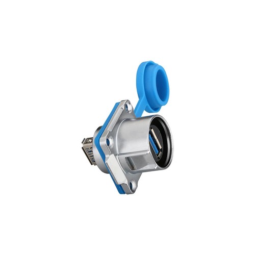 LP24 Industrial M24 Connector USB3.0 Socket Data Adapter Plug With 0.5m Cable - Picture 5 of 10