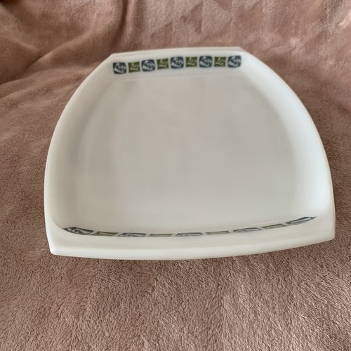 Vintage JAJ Pyrex Milk Glass Checkers Design Pattern Platter / Tray Plate - Picture 5 of 16