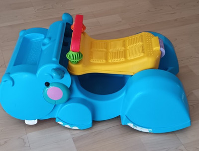 Mattel Fisher Price Gobble & Go Hipo - Nilpferd Lauflernwagen Rutscherauto