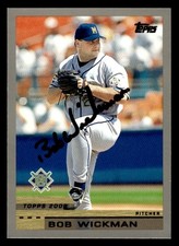 2000 Topps Baseball #126 Bob Wickman Signed Autograph (no COA)