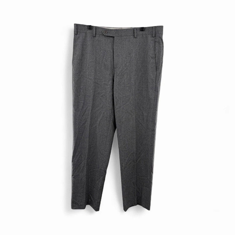 Лот из 2 пары Zanella Италии 36 x 30 Devon шерсти темно-синий, серый платье брюки мужские - Изображение 2 из 4