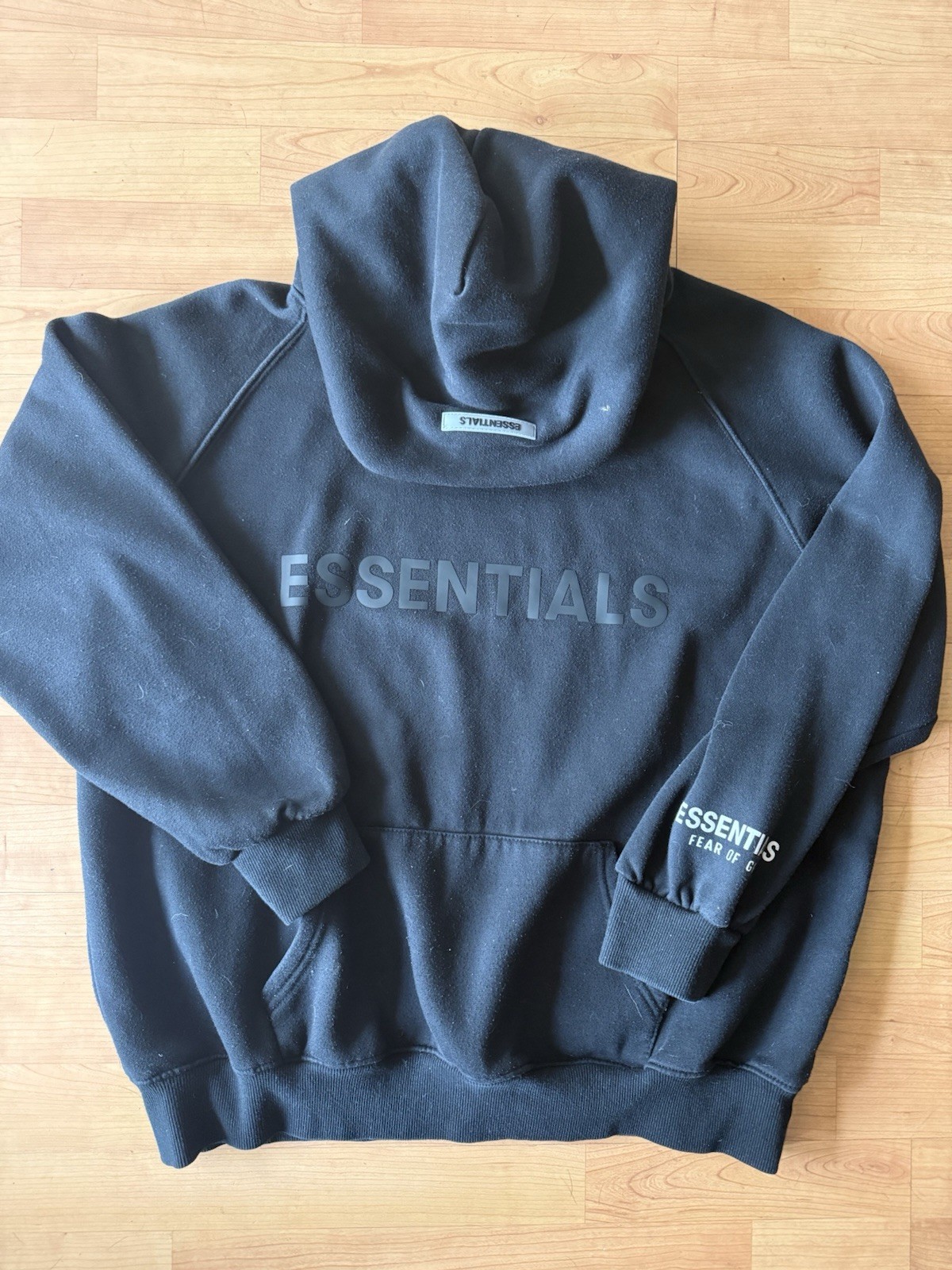 Fear of God ESSENTIALS Hoodie | Black | Size XL | Hood FOG 2020