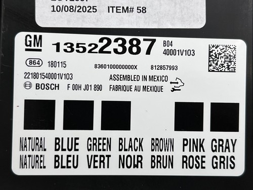 ⭐2018-2020 GMC TERRAIN DENALI BCM BCU BODY COMPUTER CONTROL MODULE OEM LOT2667 - Picture 9 of 10