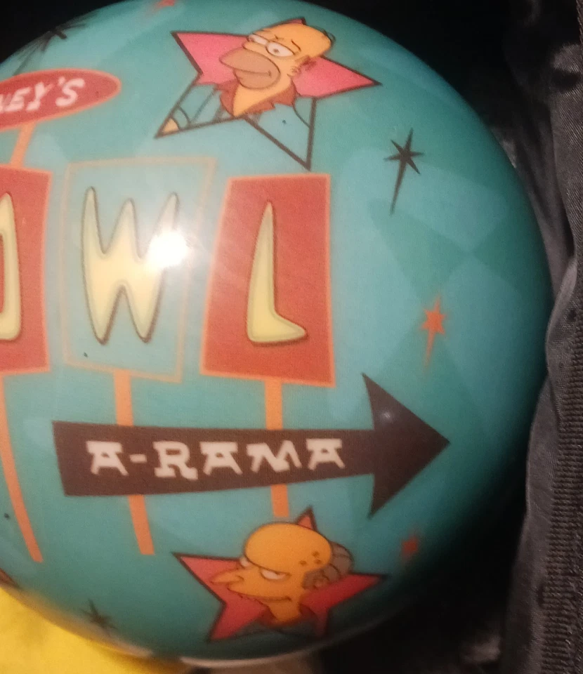 Bola de boliche vintage rara de Los Simpson Foto 4 de 4