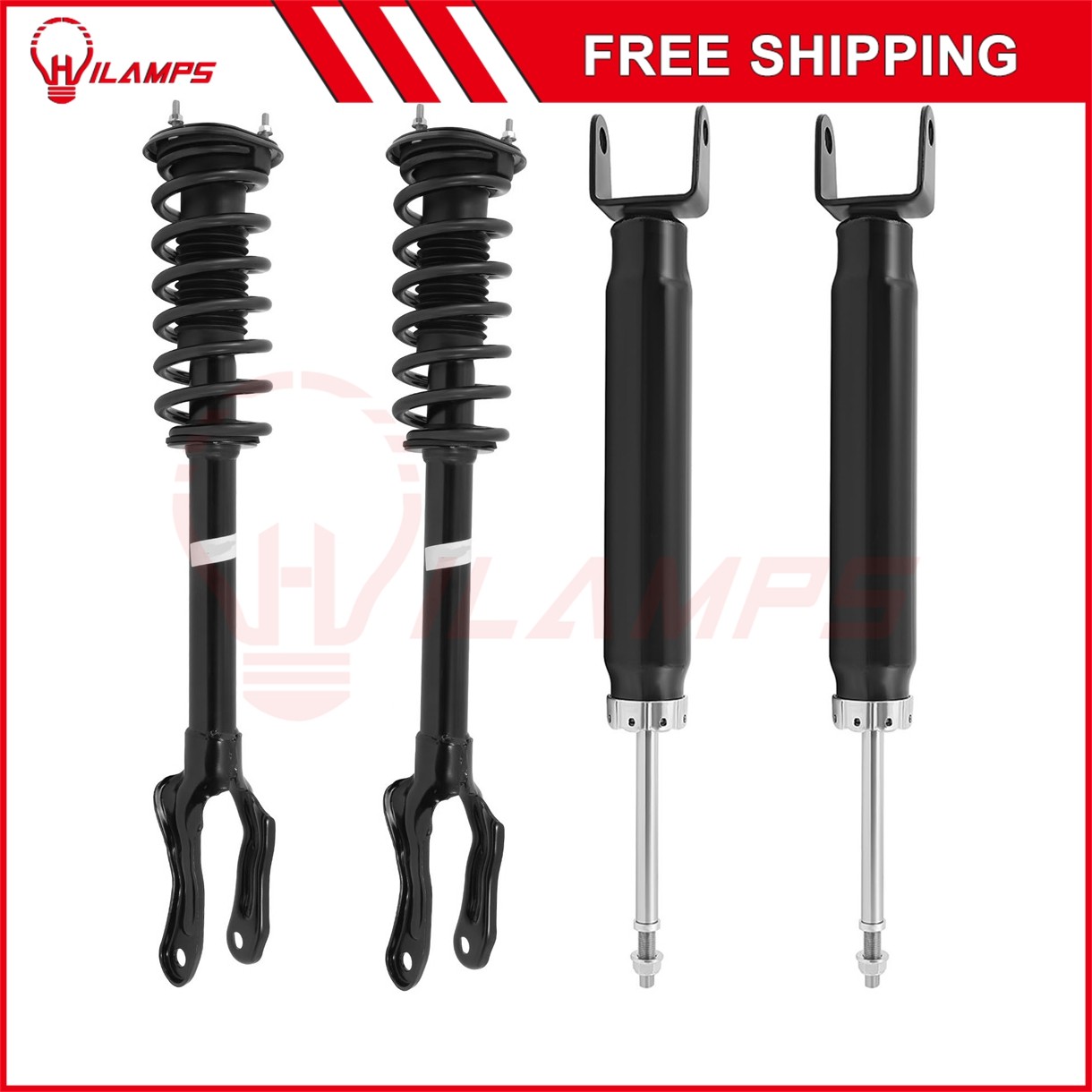 4x For 2011-2015 Jeep Grand Cherokee AWD RWD F+R Complete Struts Shocks Springs