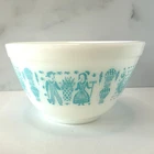 💠 PYREX Turquoise Butterprint Amish 401 Mixing Bowl — 1.5 PT — 1957