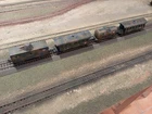 ROCO - PIKO, MILITARY SET OF WWII ARMED WAGONS, SCALE HO