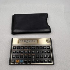 Vintage HP 12C Financial Calculator w Original Case Made in Brazil New Batteries