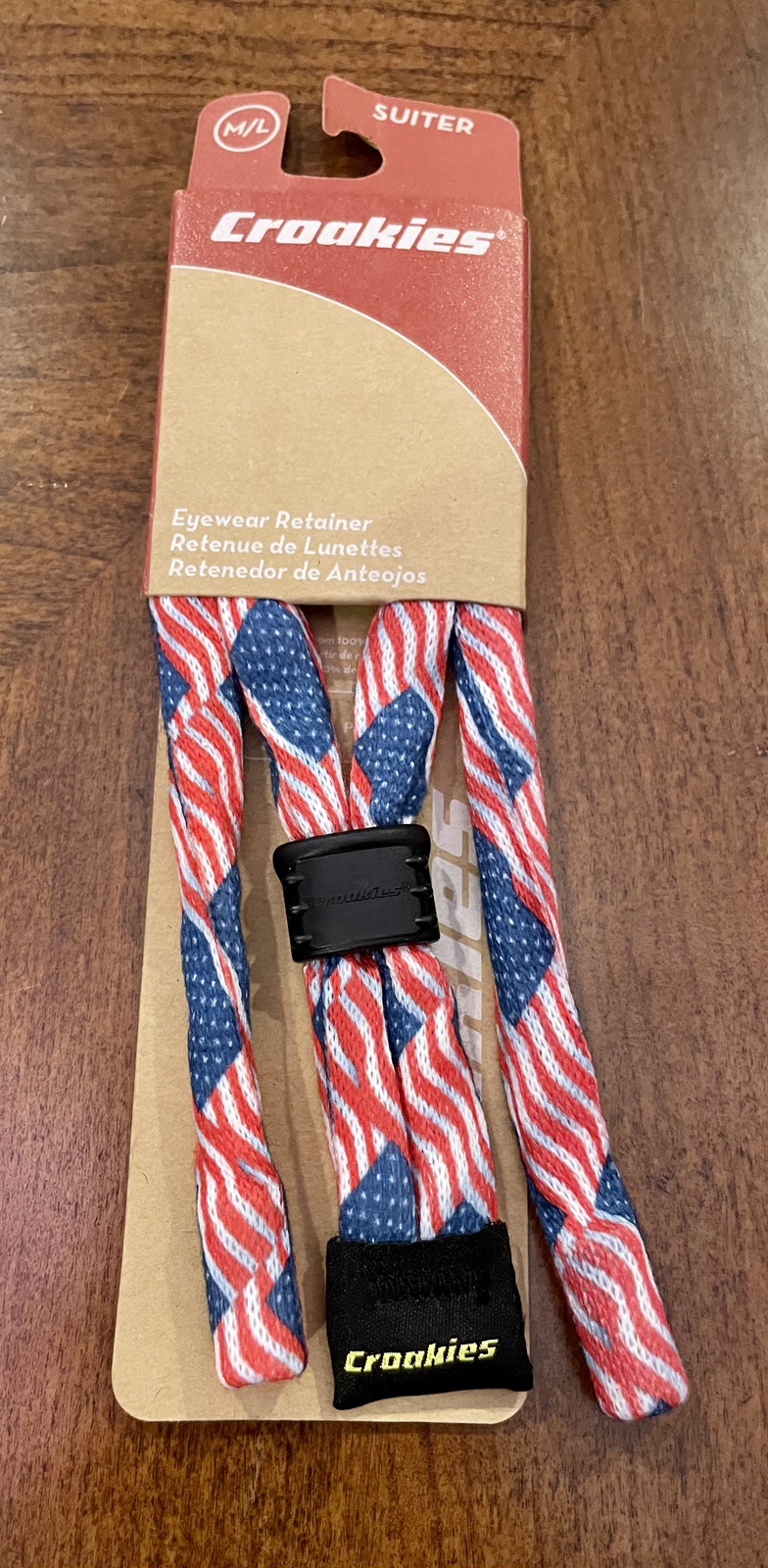 Croakies Suiters Print Eyewear Retainer, M/L 11-17mm - 10 STYLES TO CHOOSE FROM