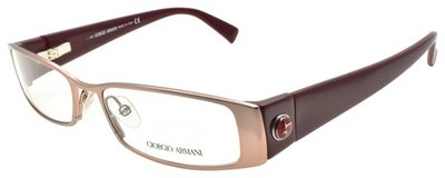 Giorgio Armani GA 641 NVS Women's Glasses Frames 51-16-125 Pink / Burgundy Italy