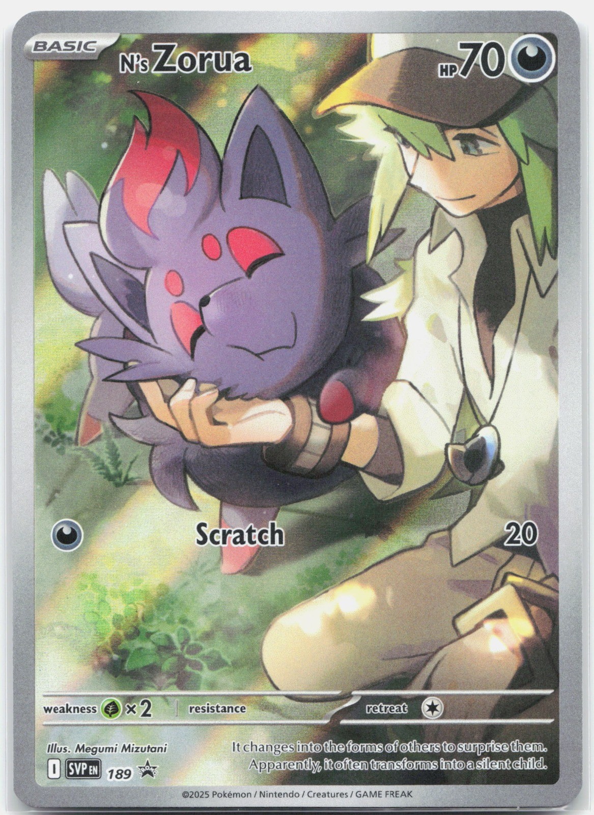 N's Zorua Promo SV: Scarlet & Violet Promo Cards SVP Holo 189 2023 NM