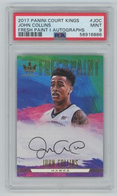 2017-18 Panini Court Kings Fresh Paint I John Collins Auto Atlanta Hawks