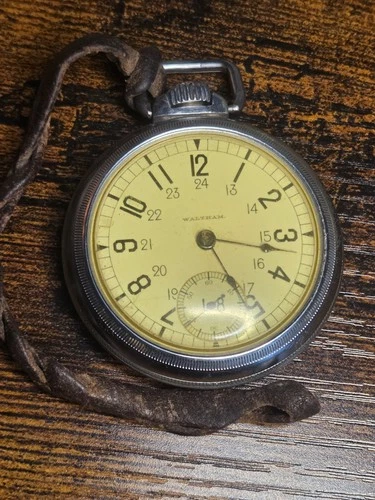 ANTIQUE  WALTHAM CAD PACIFIC RR A.T. & CO. POCKET WATCH 17J 18S 1883 CIRCA 1902