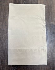 Vintage Ralph Lauren Standard Pillowcase Solid Beige 100 Cotton Made In USA