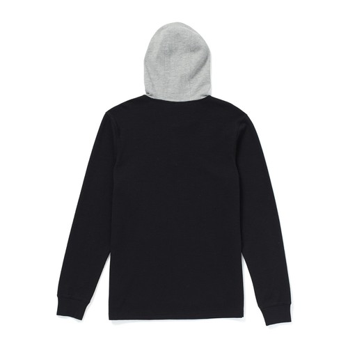 Volcom Maglione Pullover Uomo Murphy Termico Manica Lunga Felpa Nuova Nero, XL - Foto 2 di 2