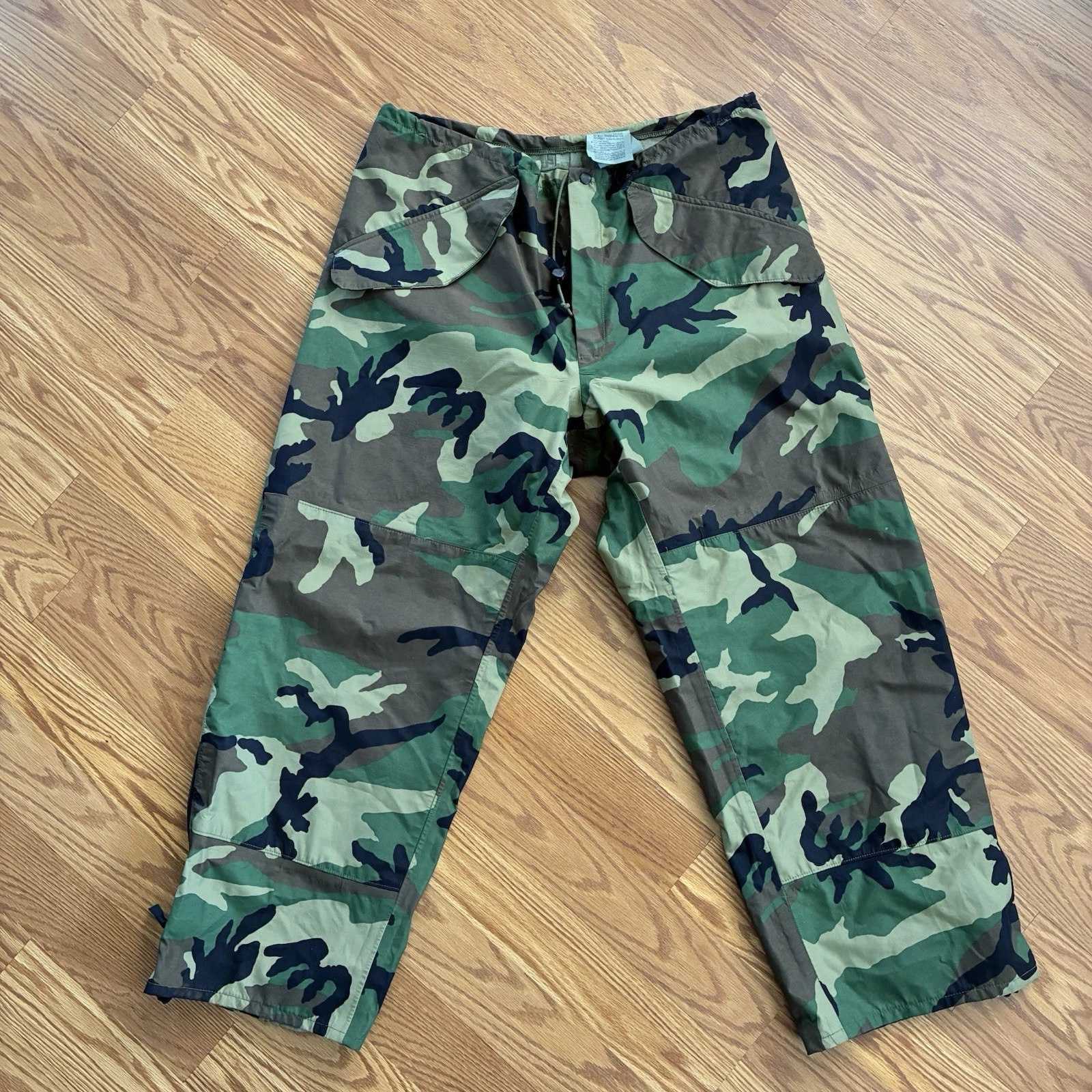 Cold Weather Camouflage WOODLAND Trousers Rain Pants Medium Short