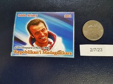Alan Shepard American astronaut 2011 Repoblikan'i Madagasikara Stamp