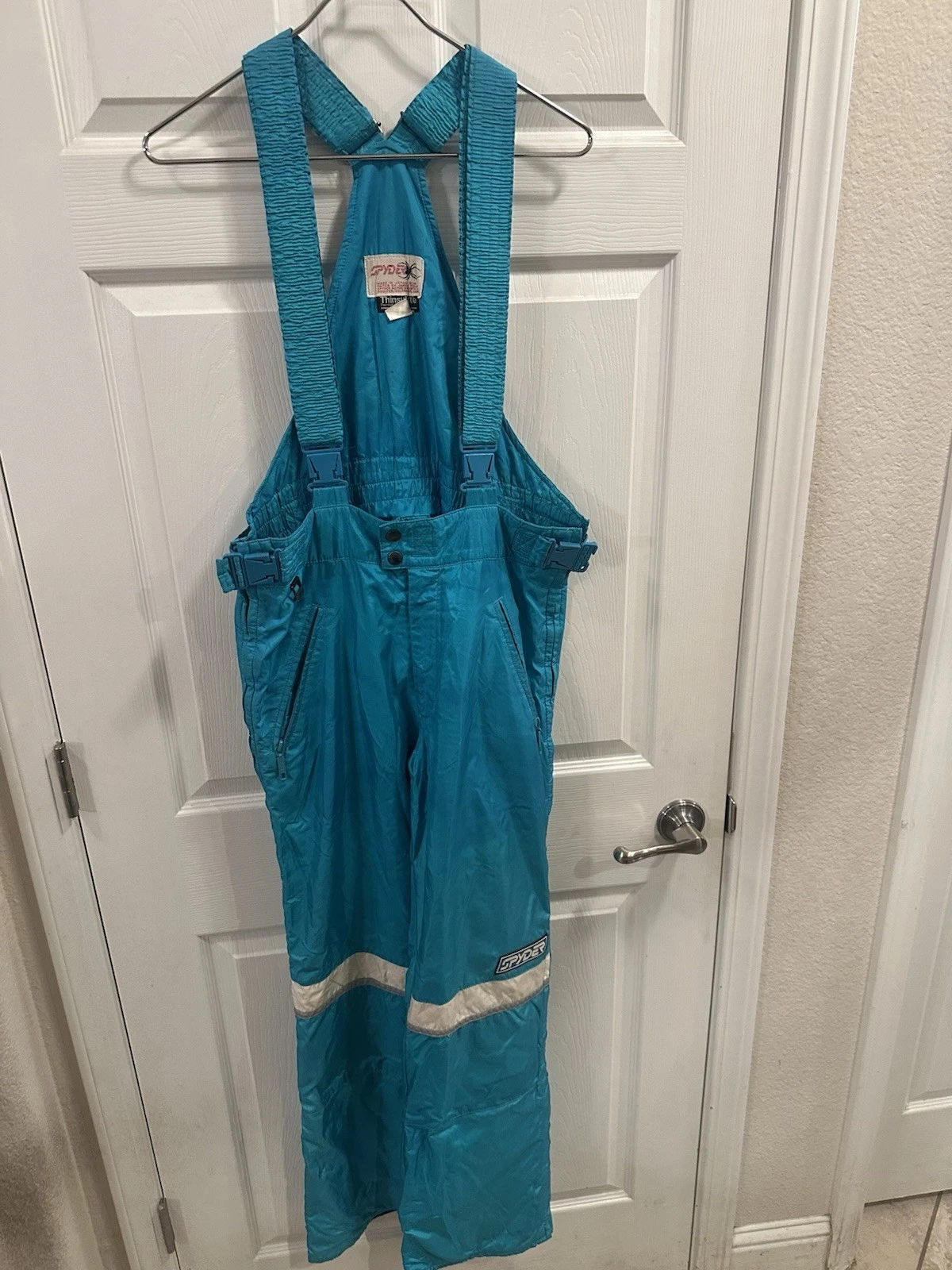 Vintage 90s Spyder Snow Bib Pants Insulated Thinsulate Winter Mens Size Medium