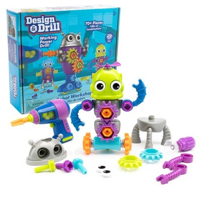 Learning Resources EI-4177 Design & Drill Workshop, Roboter 3 Jahre alte Jungen 