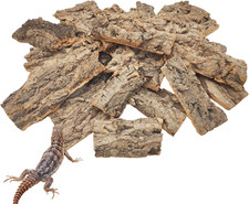 1.5 LB Reptile Bark Bedding, Natural Cork Bark for Reptiles Flat Cork Wood Terra