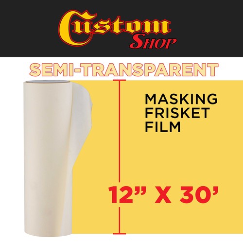 18" x 30' TRANSFER MASK MASKING FRISKET FILM Semi-Transparent Airbrush Graphics - Picture 2 of 5