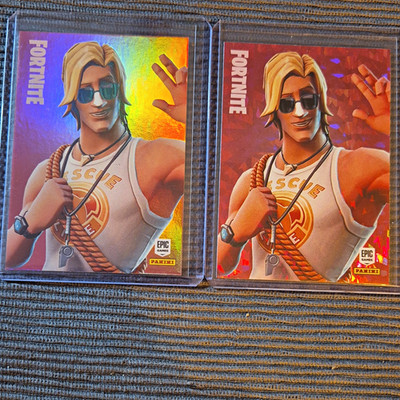 Panini Fortnite Serie 1 2x Sun Tan Specialist #242 Crystal & Hol