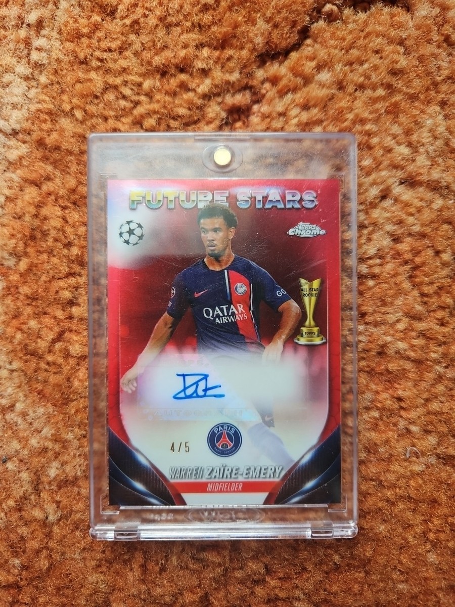 To　Topps Chrome ワレン・ザイール エメリ auto サイン 2024 WARREN ZAIRE EMERY AUTO TOPPS CHROME UEFA CHAMPIONS