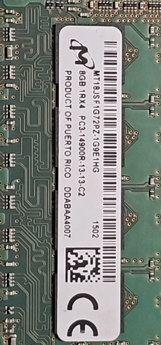 8GB X 8 total 64GB Hynix PC3-14900R DDR3-1866MHZ Reg-ECC 32GB | eBay