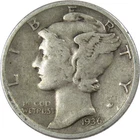 1936 S Mercury Dime VG Very Good 90% Silver 10c US Coin Collectible