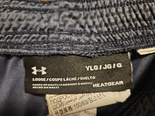 Boy's Under Armour Shorts Black/Gray Size Youth Large - Picture 3 of 4