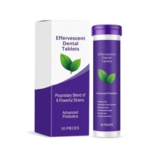 Effervescent Dental Tablets Breath Freshening Toothpaste Tablets Clean Teeth NEW