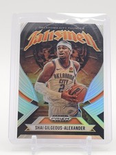 SHAI GILGEOUS-ALEXANDER 2024-25 PRIZM BLACK TALISMEN SILVER #1 THUNDER Q6846
