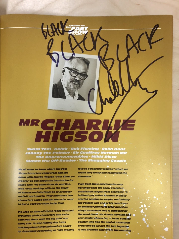 The FAST SHOW. SIGNED  Programme,  London Palladium 22/11/2025. X6 AUTOGRAPHS. - Image 4 of 4