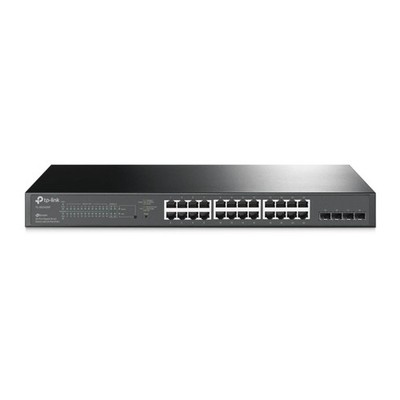 TP-LINK 28-Port Gigabit JetStream Smart Switch mit 24 Port PoE+, 4 GB SFP Slots