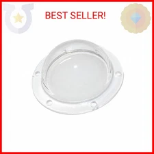 SUPREMETECH Acrylic Dome/Plastic Hemisphere - Clear - 1.5" Diameter, 1/4" Flange