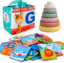 Soft Cloth Books Baby Books Bath Books 26-Pack for Baby Infant Crinkle Washable
