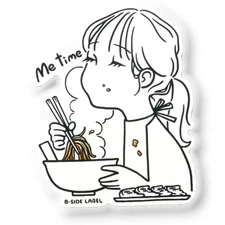 Me Time Girlie ✦ B-Side Label Sticker