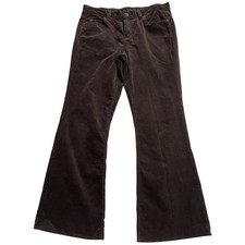 Calvin Klein Corduroy Pants Boot Cut Mid Rise Womens Sz 10 aka 32 WF39B170 Brown