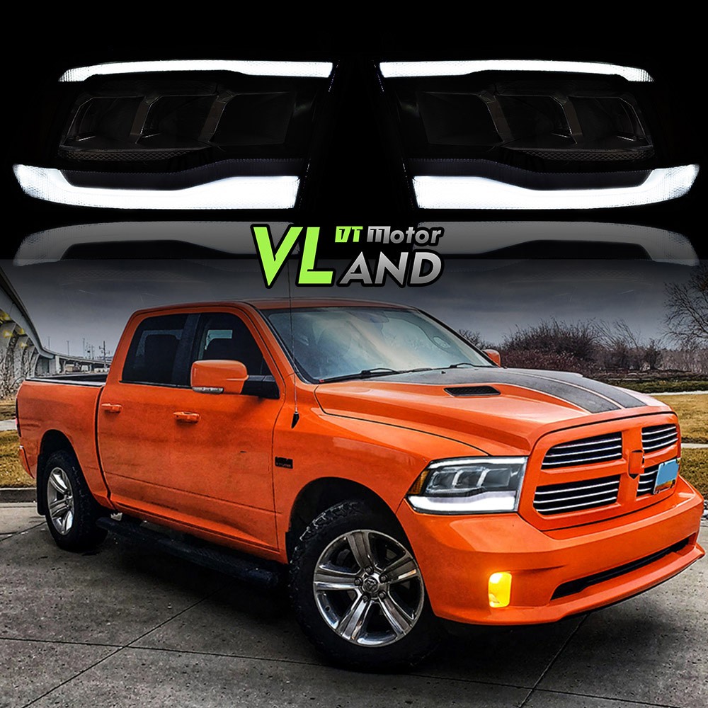 FULL LED Headlight For 2009-2018 Dodge Ram 1500 2500 3500 Pickup Truck Animation