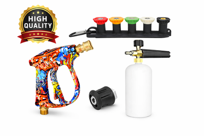 #ad High Pressure 4350PSI Water Gun amp; Foam Cannon Graffiti Design Quick Connect 1 4 $58.34