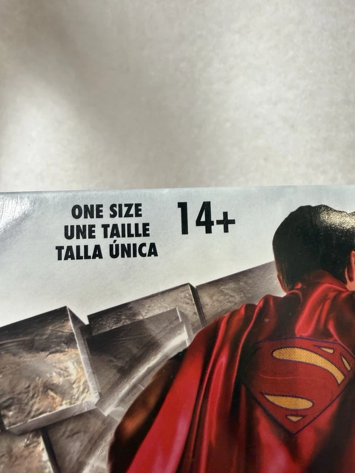 RUBIES DC Liga de la Justicia Deluxe Superman Capa Adulto Talla Única 50" ¡ENVÍO RÁPIDO! Foto 3 de 4