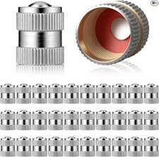 30-pack Universal Heavy-duty Tire Valve Stem Caps With O-ring Seal Dust And Lea