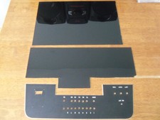 ACCORDION REPAIR - BLACK PLASTIC GRILL COVER SHEETS/ BODY PART REPAIR LOT OF 3