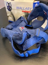 Kelty Kids Wallaby Infant Baby Carrier Blueberry Blue Front Wearing 