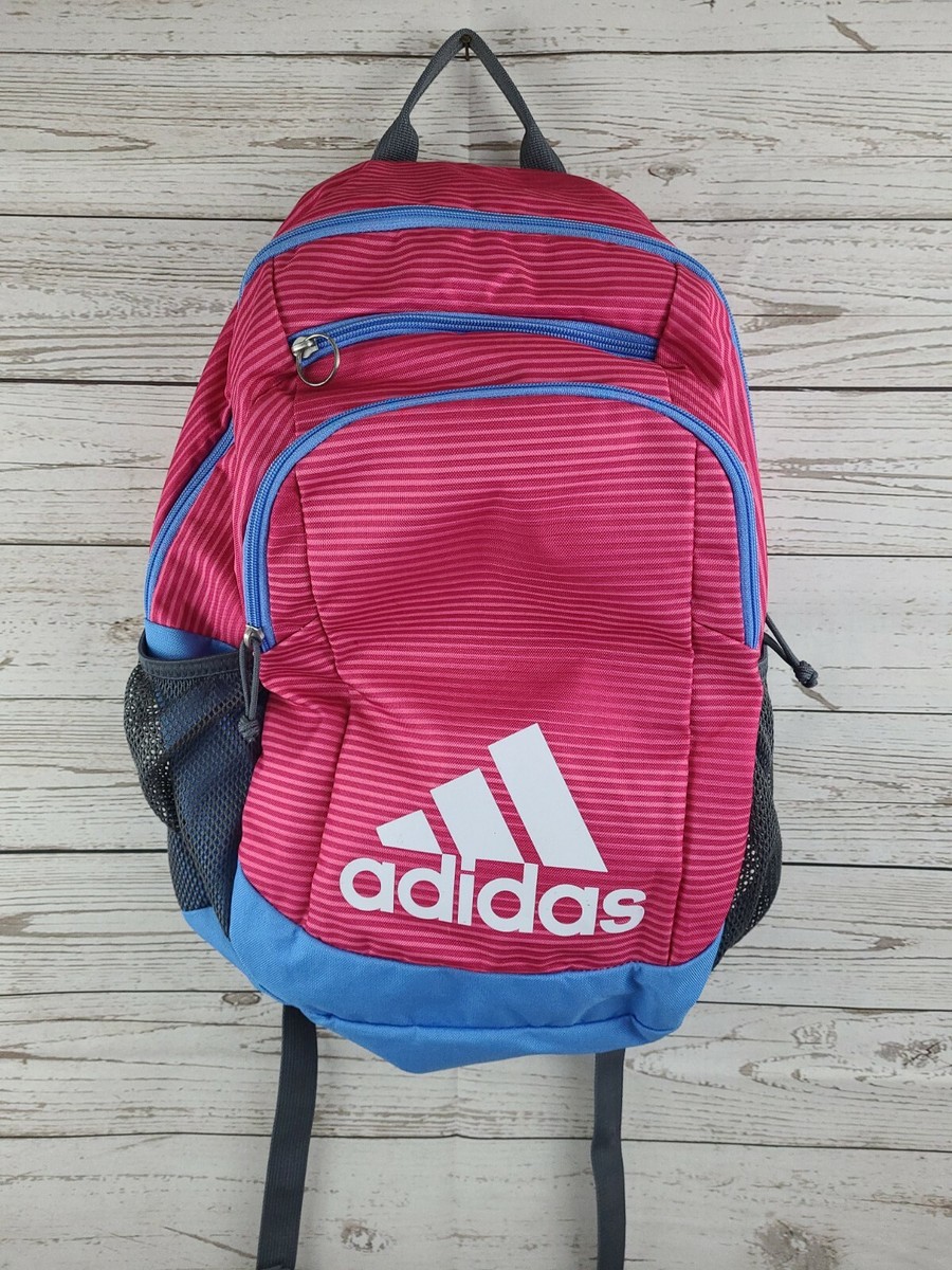Adidas Pink Backpack School Book Bag Gym Bag Carry On Great  display picture 1