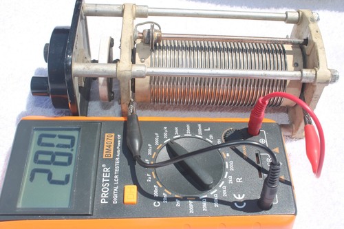 Variable Roller Inductor 1.9uH to 28 uH Antenna Tuner or Transmitter With Dial - Zdjęcie 10 z 10