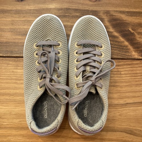 Zapatillas informales Allbirds Tree Piper TP para mujer 8 verde pálido tejidas con cordones usadas en excelente estado - Imagen 5 de 9