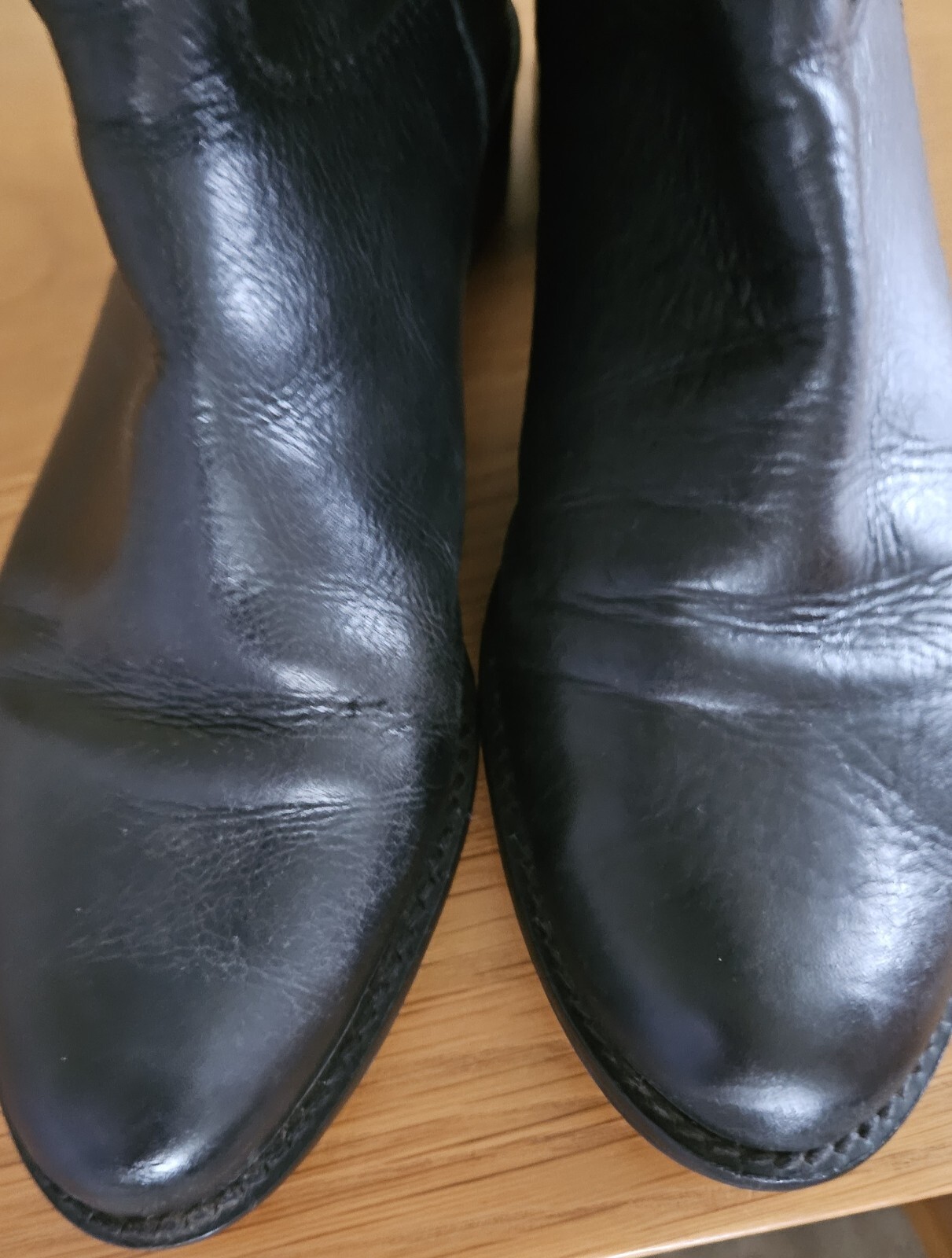 dune ladies boots size 6 Knee High Black Leather Great Condition Just